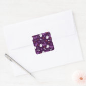 Halloween Kat Geest Vierkante Sticker (Envelop)
