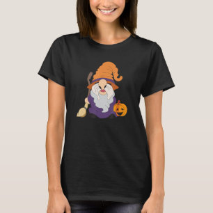 Halloween Kat Gnome Leuke Gnome Halloween Kostuum T-shirt