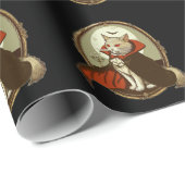 Halloween Kat, Graaf Catula Cadeaupapier (Rol Hoek)