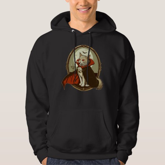 Halloween Kat, Graaf Catula Hoodie (Voorkant)
