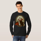 Halloween Kat, Graaf Catula T-shirt (Voorkant volledig)