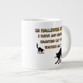 Halloween kat, grote koffiekop (Voorkant rechts)