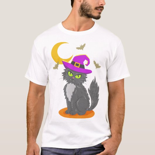 Halloween Kat Halloween Kostuum T-shirt (Voorkant)