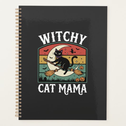 Halloween Kat Heks Mama Planner (Voorkant)