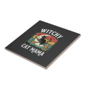 Halloween Kat Heks Mama Tegeltje (Zijkant)