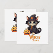 Halloween Kat Heksachtige poten (Voorkant / Achterkant)