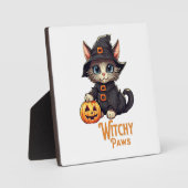 Halloween Kat Heksachtige poten Fotoplaat (Voorkant)