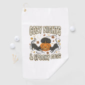 Halloween Kat Herfst Magie Golfhanddoek (Insitu)