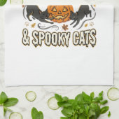 Halloween Kat Herfst Magie Theedoek (Gevouwen)