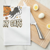 Halloween Kat Herfst Magie Theedoek (Quarter Fold)