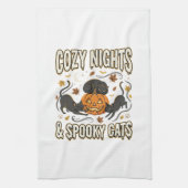 Halloween Kat Herfst Magie Theedoek (Verticaal)