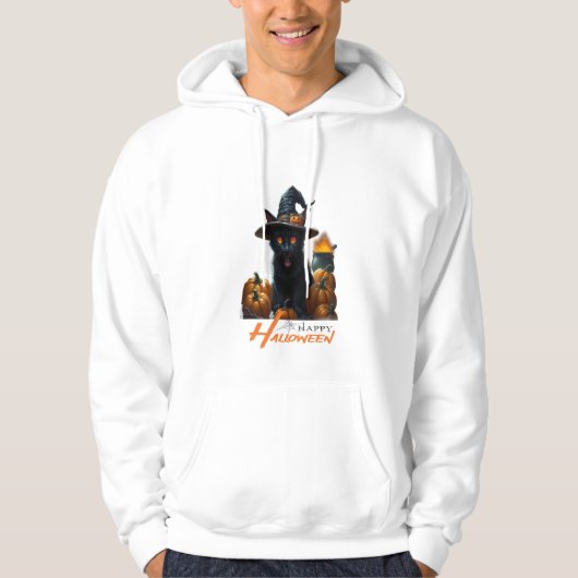 Halloween Kat Hoodie (Voorkant)