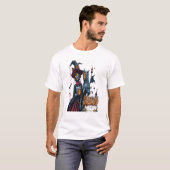 halloween kat horror graffiti t-shirt (Voorkant volledig)