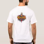 halloween kat horror kunst graffiti t-shirt (Achterkant)