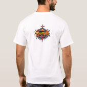 halloween kat horror kunst graffiti t-shirt (Achterkant)