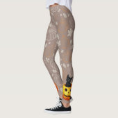 Halloween kat in de pompoen leggings (Links)