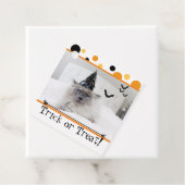 Halloween kat in het Pet van de heks Bedankjes Labels (In situ)