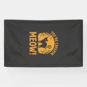 Halloween Kat Je Bent Aan Het Bangmaken Spandoek (Horizontaal)