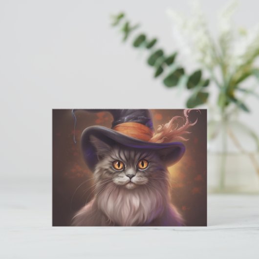 Halloween Kat Kaarten (Staand voorkant)