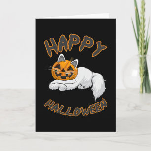 Halloween Kat Katten Kitten Pompoen Horror Gift Id Kaart