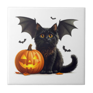 Halloween Kat Keuken Tegel Tegeltje