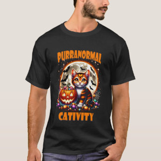 Halloween Kat Kitten Purranormale Cativiteit Dier T-shirt