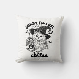 Halloween Kat Koffie - Eng Tot Ik Koffie Krijg Kussen