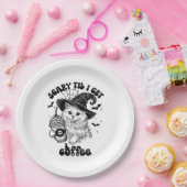 Halloween Kat Koffiepapier Bord (Feest)