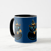 Halloween Kat Kopje Mok (Voorkant links)