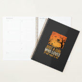 Halloween Kat Liefhebber Herfst Zonsondergang Graf Planner (Display)