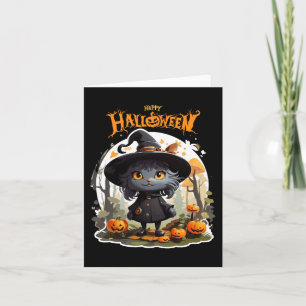 Halloween Kat Liefhebbers Grappig Spooky Halloween Kaart