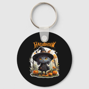 Halloween Kat Liefhebbers Grappig Spooky Halloween Sleutelhanger