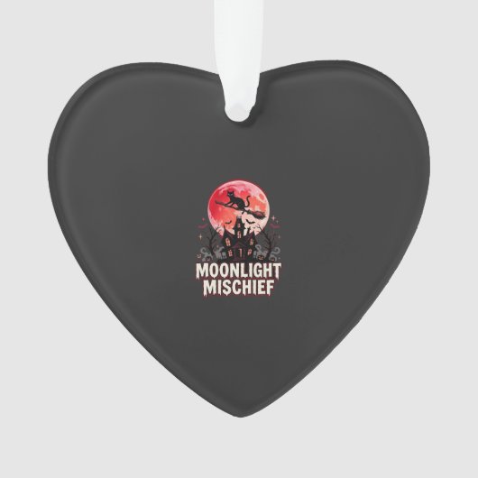 Halloween Kat Maanlicht Ondeugd Ornament (voorkant)