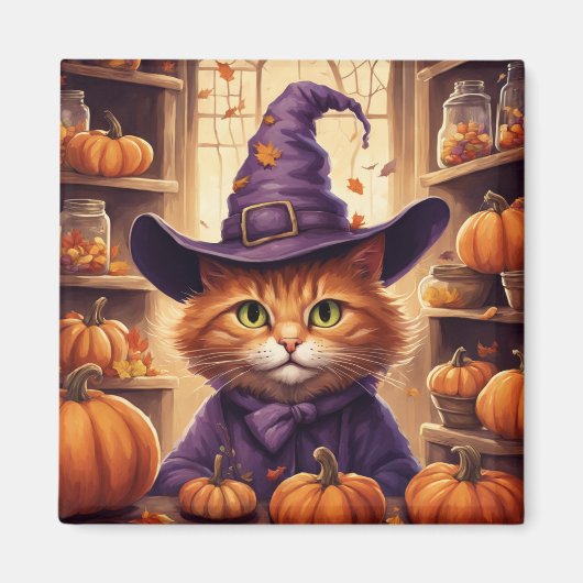 halloween kat magneet (Voorkant)