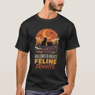 Halloween Kat Maneschijn Magie T-shirt