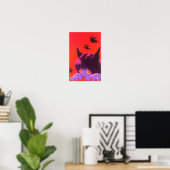 Halloween Kat Meisje Poster (Thuiskantoor)