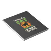 Halloween Kat Mens Kostuum Grappig Ontwerp Notitieblok (Schuin)