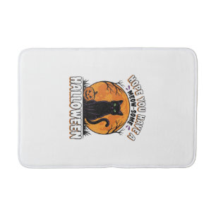 Halloween Kat Meow-Some Vintage Gravure Design_1 Badmat