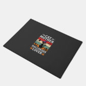 Halloween Kat Moeder Liefhebber Retro Heks Design Deurmat (Schuin)