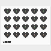Halloween Kat Moeder Liefhebber Retro Heks Design Hart Sticker (Vel)