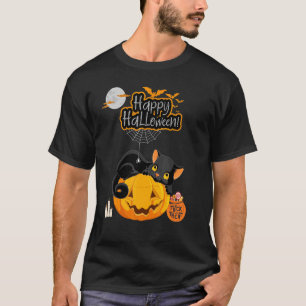 Halloween Kat Monsters Grapjes of Snoepjes Kostuum T-shirt
