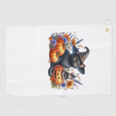 Halloween Kat Muis Pompoenen T-shirt Essential T-S Golfhanddoek (Horizontaal)
