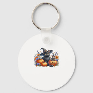 Halloween Kat Muis Pompoenen T-shirt Essential T-S Sleutelhanger