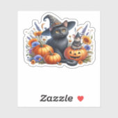 Halloween Kat Muis Pompoenen T-shirt Essential T-S Sticker (Vel)