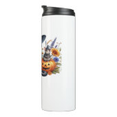 Halloween Kat Muis Pompoenen T-shirt Essential T-S Thermosbeker (Geroteerd rechts)