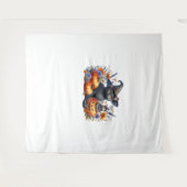 Halloween Kat Muis Pompoenen T-shirt Essential T-S Wandkleed (Voorkant (horizontaal))