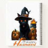 Halloween Kat Notitieboek (Achterkant)