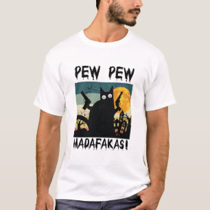 Halloween kat ontwerp t-shirt