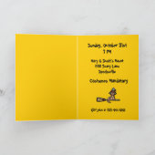 Halloween Kat op Broomstick (Binnen)