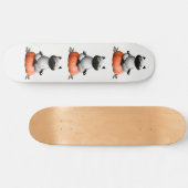 Halloween kat op pompoen ontwerp persoonlijk skateboard (Horizontaal)